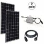 Wieder da: Balkonkraftwerk 600W 2x JA-Solar PV-Modul 380W + Deye Wechselrichter + AC Adapter-Stecker für 599€ inkl. Versand