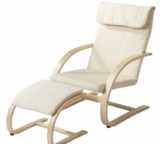 [NECKERMANN] Knaller! Schwingsessel mit Hocker in verschiedenen Farben für nur 29,35 Euro