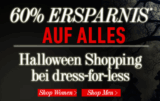 [DRESSFORLESS] Halloween Special! Satte 60% auf fast das ganze Sortiment…