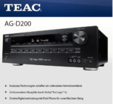 [EBAY WOW! #1]  Heimkino: Teac AG-D 200 7.1-Kanal-Heimkino-Receiver für nur 199,- Euro inkl. Versandkosten!