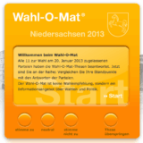 [WAHL-O-MAT] Wolle wähle gehe?! Die neue kostenfreie Software zur Niedersachsen-Landtagswahl am 20. Januar 2013