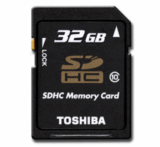 [EBAY] Toshiba 32GB Class 10 SDHC Speicherkarte für nur 18,99 Euro inkl. Versand (Vergleich 24,49)