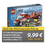 [LEGO] OHA! LEGO City 7942 Feuerwehr Pick-up für nur 9,99 Euro inkl. Versand (Vergleich 12,94)