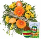 [VALENTINS] Sehr schöner Strauß Osternest mit Nougatei nur 20,98 Euro inkl. Versand (normal 27,99)