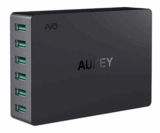 AUKEY USB Ladegerät 6-Port mit je 2.4A für nur 12,99 Euro