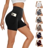 AMIYOYO Kurze Damen Sporthose mit Handytasche für nur 7,99€ (statt 9,99€)