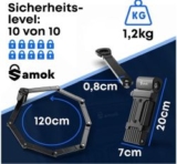 Fahrradschloss Faltschloss 120cm für nur 46,95€ (statt 59,95€)