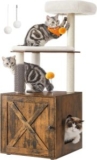 Feandrea WoodyWonders Kratzbaum mit Katzenklo-Schrank für 40,79€ (statt 50,99€)
