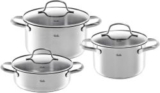 Fissler San Francisco 3-teiliges Edelstahl-Topfset für 70,20€ (statt 126€)
