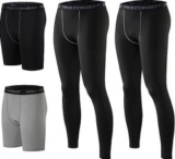 4er-Pack Herren Kompressionshosen (2x kurz, 2x lang) für 19,99€ (statt 39,99€)