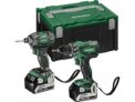 Hikoki Elektrowerkzeug-Set – Bohrschrauber + Schlagschrauber 18V + 2x 5,0 Ah Akkus (KC18DBDLWDZA) für 338,90€ (statt 410€)