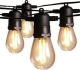Ltteny Lichterkette für den Außenbereich (15m, 15 warmweiße LED-Lampen) für 21,99 Euro