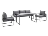 Modern Living Loungegarnitur „Louisiana“ in Anthrazit für 393,30€ inkl. Versand (statt 528€)