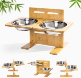 Mora Pets Hundenapf, erhöht mit 4 Höhenverstellbaren Stufen für 23,94€