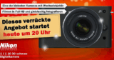 [MEDIAMARKT] Ab 20:00 Uhr! Nikon 1 J1 Systemkamera (10 Megapixel, 7,5 cm (3 Zoll) Display) schwarz inkl. 1 NIKKOR VR 10-30 mm Objektiv für ??? Euro