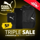 SportSpar: Puma Triple Sale – Handtuch, Armtasche und Schuhtasche für je 5€ zzgl. Versand