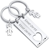 Xuanpai Personalisierbarer Partner Schlüsselanhänger für 4,79€ (statt 11,99€)