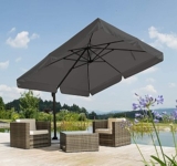 Schneider Sonnenschirm Rhodos (anthrazit, 300 x 300 cm quadratisch) für 214,99€ (statt 300€)