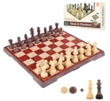 Lixada magnetisches 2 in 1 Schachspiel für nur 21,99 Euro