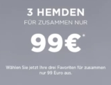 3 Eterna Slim Fit oder Super Slim Fit Hemden für 99,- Euro inkl. Versand