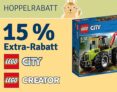 Nur noch heute 15% Rabatt auf Artikel der Marken LEGO Creator und LEGO City bei myToys