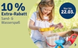 10% Rabatt auf die Kategorie Sand- & Wasserspaß im myToys Onlineshop