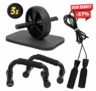 JELEX Workout Trio 3-in-1 Set (Liegestützgriffe, Springseil und Bauchtrainer) für nur 23,14€ inkl. Versand