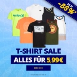 Alles für 5,99€ zzgl. Versand im T-Shirt Sale bei SportSpar