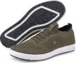 Tommy Hilfiger Sustainable Knit Sock Cupsole Herren Sneaker (Khaki) für 76,93€ (statt 110€)