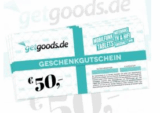 [GETGOODS] Wieder da! 50,- Euro Geschenkgutschein für nur 40,- Euro kaufen
