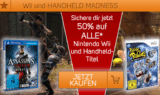 [UBISOFT] 50% Rabatt auf fast alle Nintendo Wii und Handheld Spiele von Ubisoft + Gratis PC Spiel zu jeder Bestellung