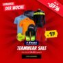 Zeus Teamwear Sale bei Sportspar – bis zu 87% Rabatt – Sportprodukte ab 1,99€