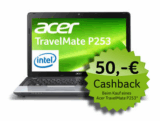 [NOTEBOOKSBILLIGER] Deal des Tages! Acer TravelMate Business P253-M-32344G50Mnsk 15,6 Zoll Notebook (Core i3, 500 GB Festplatte und 4 GB Ram) für effektiv nur 349,- Euro inkl. Versand