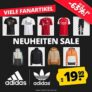 SportSpar: Großer Adidas Neuheiten Sale mit Sneakern, T-Shirts, Jacken, Fantartikeln & mehr