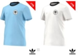 Nochmal Engelhorn: Adidas Originals Herren T-Shirt Germany 74 Fan Tee in weiss oder blau für je nur 13,95 Euro inkl. Versand!