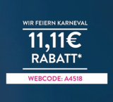 11,11 Euro Rabatt ab 77,77 Euro Einkaufswert im Adler Onlineshop