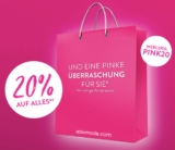 20% Rabatt auf das gesamte Sortiment im Adler Onlineshop