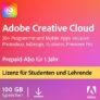 Adobe Creative Cloud Student & Teacher Edition Jahreslizenz für nur 129,90 Euro