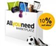 Allyouneed Gutschein mit 10% Rabatt bei Paypal-Zahlung – z.B. auf Apple Produkte
