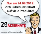 [ALTERNATE.DE] Nur heute: 20% Rabatt auf viele verschiedene Produkte bei Alternate!