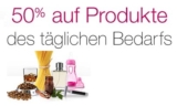 Nur noch heute: Bei Amazon 50% Rabatt auf ausgewählte Artikel des täglichen Bedarfs