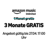 3 Monate gratis Amazon Music Unlimited inkl. HD & 3D-Audio testen (Neukunden)