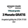 3 Monate gratis Amazon Music Unlimited inkl. HD & 3D-Audio testen (Neukunden)