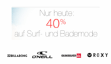 Nur noch bis 0:00 Uhr! 40% Rabatt auf Surf- und Bademode bei Amazon!
