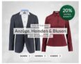 Engelhorn Weekly Deal: 20% Extra-Rabatt auf Anzüge, Hemden und Blusen im Engelhorn Onlineshop!