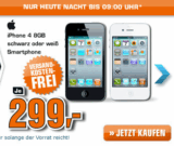 [SATURN LATE NIGHT SHOPPING] iPhone 4 8GB für nur 299,- Euro inkl. Versand