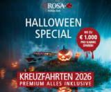 Endet morgen! Bis zu 1.000€ pro Kabine sparen beim Halloween-SPECIAL von A-ROSA
