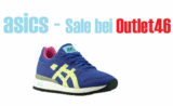 Top! Verschiedene Asics Sneaker und Shirts ab 4,99 Euro bei Outlet46