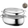 WMF Bräter 8,5l Induktion mit Deckel und Thermometer für 102,19€ bei Amazon