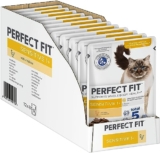 12x 85g Premium Katzennassfutter Perfect Fit Sensitive 1+ mit Huhn für 6,38€ (statt 10€)